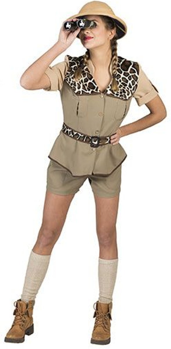 Jungle & Afrika Kostuum | Safari Wild | Vrouw | Maat 44-46 | Carnaval kostuum | Verkleedkleding